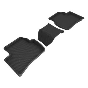 Toyota Corolla Cross Floor Mat - Rear - 3D MAXpider - Kagu - Black - `22-`23